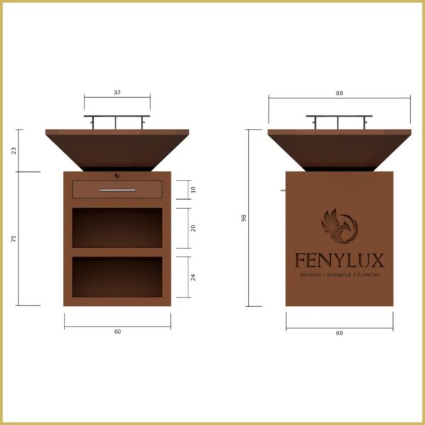 Brasero FENYLUX CLASSIC 80 – Image 9