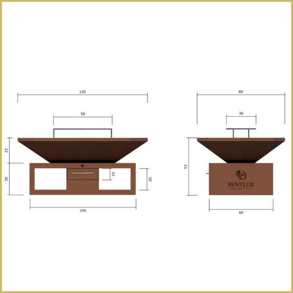 Brasero FENYLUX PRO XL 120 Sol – Image 3